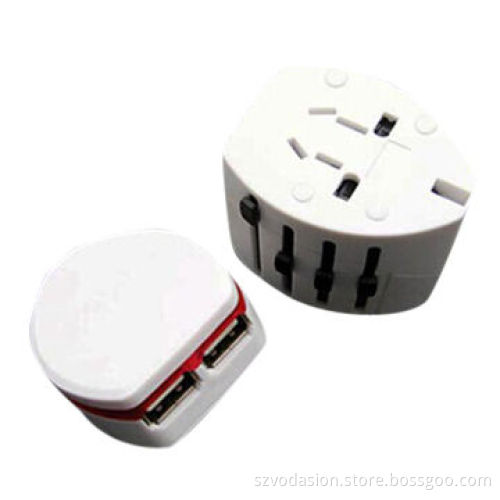 World travel universal adapter with dual USB charging port